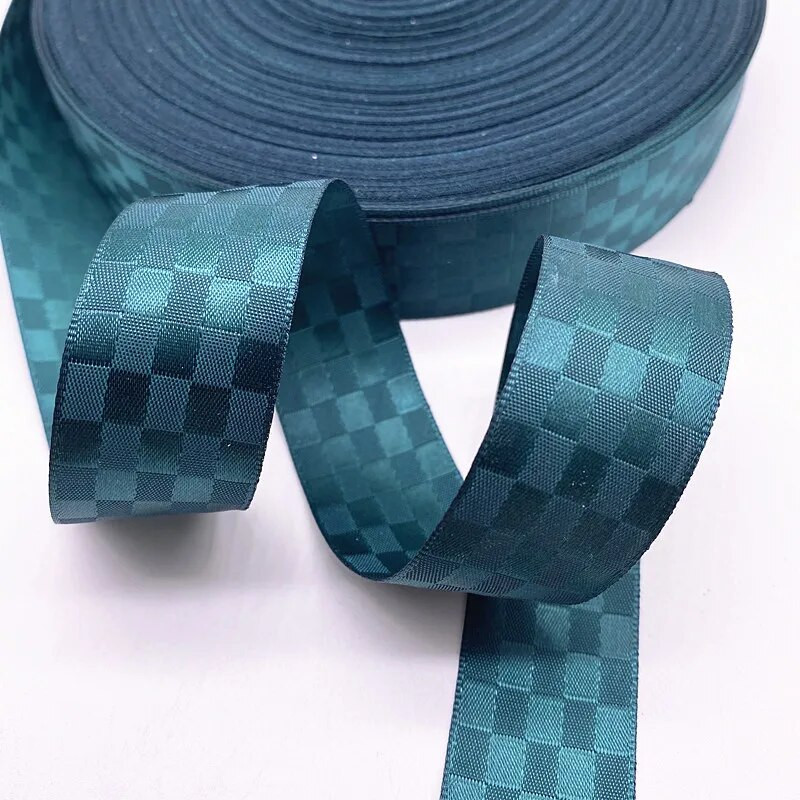 3 yardos kétoldalas négyzet alakú rácsos szalag Szatén szalagok Karácsonyi esküvői parti dekoráció Születésnapi ajándékcsomagoló szalagok