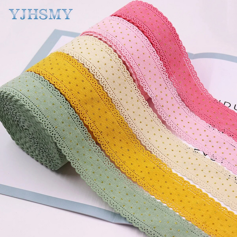 5 jardu velveta mežģīņu lente zelta punktiņu lentes 1-1/2 collu šūšanai amatniecībai matu bantītes izgatavošana dāvanu iesaiņošanas piederumi kāzas