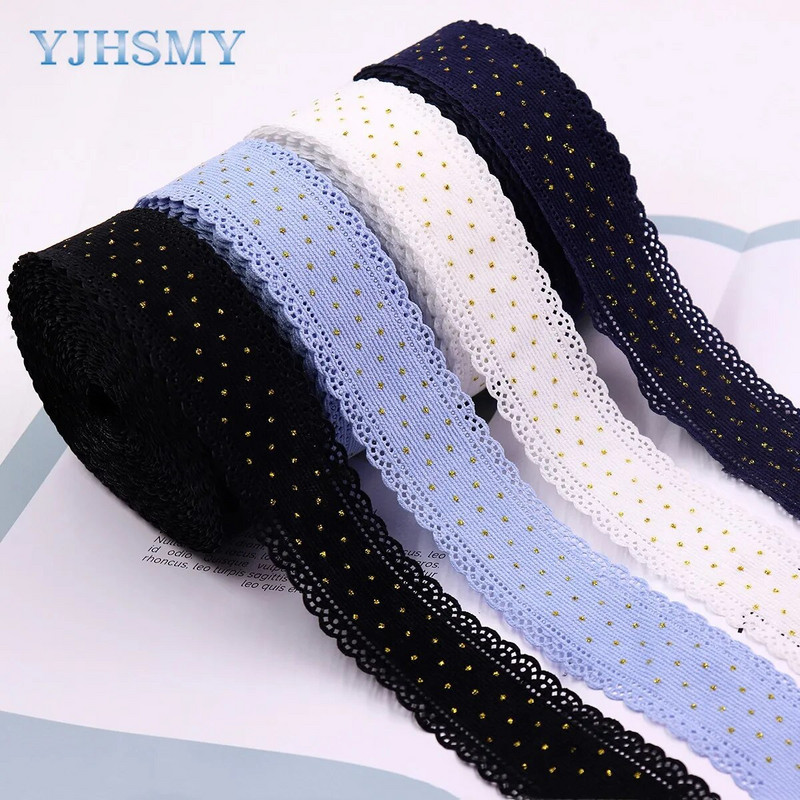 5 jardu velveta mežģīņu lente zelta punktiņu lentes 1-1/2 collu šūšanai amatniecībai matu bantītes izgatavošana dāvanu iesaiņošanas piederumi kāzas