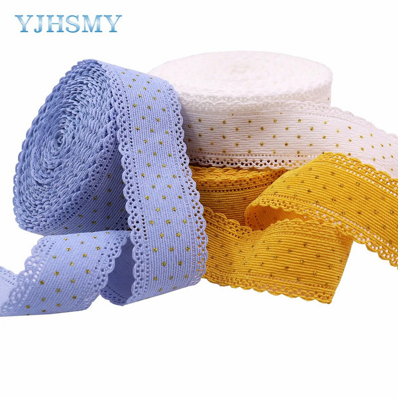 5 jardu velveta mežģīņu lente zelta punktiņu lentes 1-1/2 collu šūšanai amatniecībai matu bantītes izgatavošana dāvanu iesaiņošanas piederumi kāzas