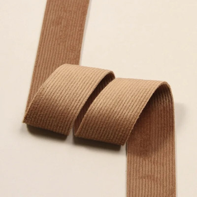 5 Yards/Roll 25 35mm διπλής όψεως κοτλέ μαλακή κορδέλα για διακόσμηση γαμήλιας ανθοδέσμης Συσκευασία δώρου με φιόγκο μαλλιών