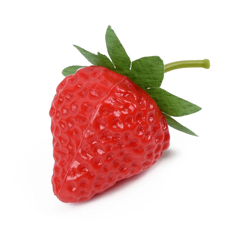 20τμχ Artificial Strawberry DIY Artificial Fruits Νηπιαγωγείο Πλαστικά Ψεύτικα Φρούτα για Χριστουγεννιάτικο Διακοσμητικό Γάμου σπιτιού