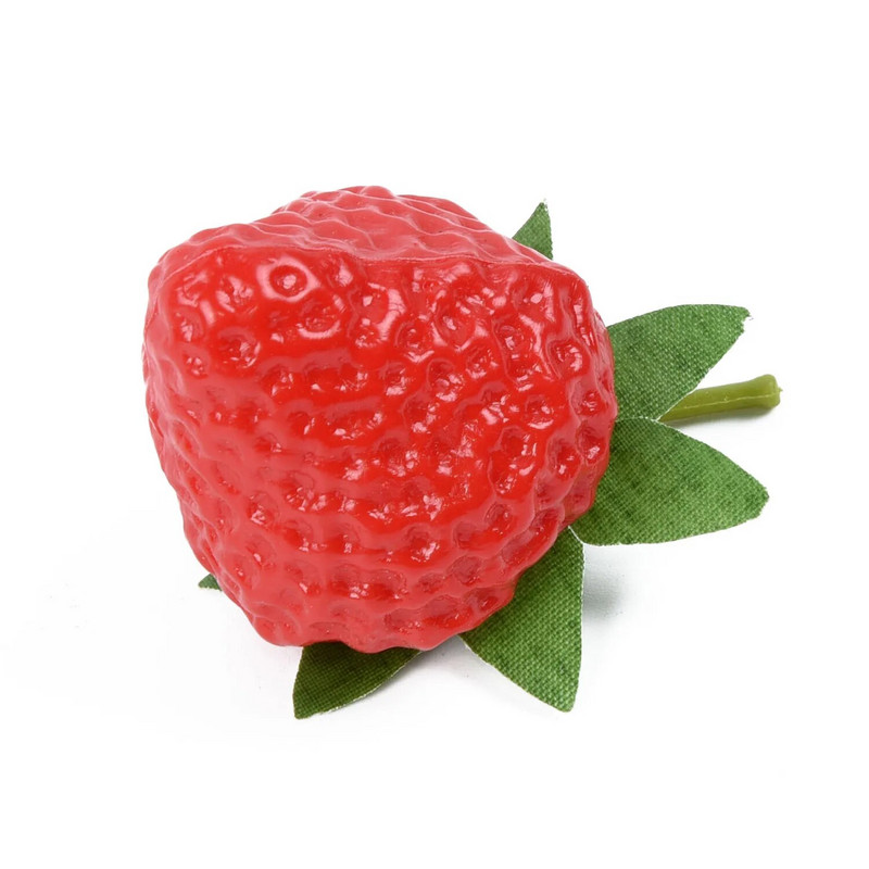 20τμχ Artificial Strawberry DIY Artificial Fruits Νηπιαγωγείο Πλαστικά Ψεύτικα Φρούτα για Χριστουγεννιάτικο Διακοσμητικό Γάμου σπιτιού
