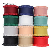 5 jardi Falbala volānveida lente Lotosa lapu lentes 7/8" 22 MM/1,5" 38 MM matu bantēm DIY Amatniecība ar rokām darināti aksesuāri M19041602