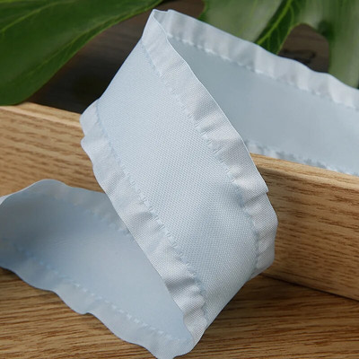 5 jardi Falbala volānveida lente Lotosa lapu lentes 7/8" 22 MM/1,5" 38 MM matu bantēm DIY Amatniecība ar rokām darināti aksesuāri M19041602