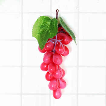 Симулационен модел на плодове Декорация Реалистичен модел на грозде Подпори Изкуствени пластмасови плодове Подпори за снимки Син Коледен орнамент
