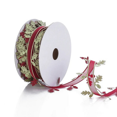 5 метра/лот 40 мм парти сатенена панделка за занаяти Лък подаръци Панделка от органза Коледна сватбена украса Направи си сам Консумативи за опаковане на картички