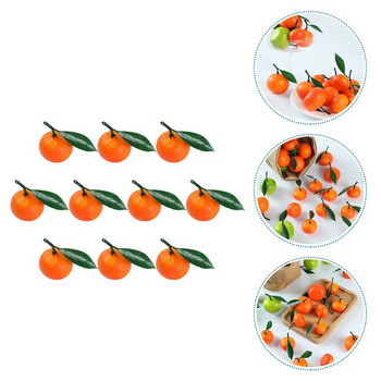 10 τμχ Προσομοιωμένα Πορτοκάλια Διακόσμηση Επιτραπέζιου Απομίμησης Μοντέλα Τεχνητών Φρούτων Faux Fake