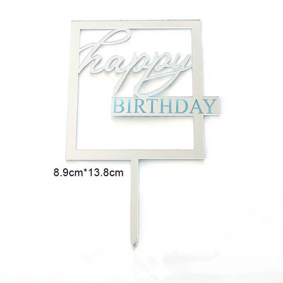 Šoninės apvalios su gimtadieniu tortų tvarsčiai rožinio aukso aukščiausios klasės akriliniai vaikų gimtadienio tortų papuošimai kūdikių dušo dovanoms