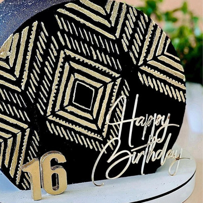 Happy Birthday Cake Topper Side Acrylic for Happy Birthday Cake Topper Acrylic Butterfly Party Cake Decoration