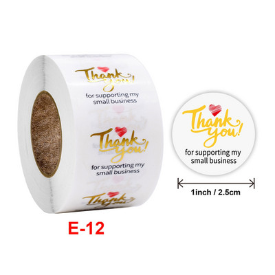 100–500 vnt. 1 colio dovanų permatomas sandariklis padėkos lipdukai dizaino iškarpų albumų festivalio gimtadienio dekoracijų etiketės