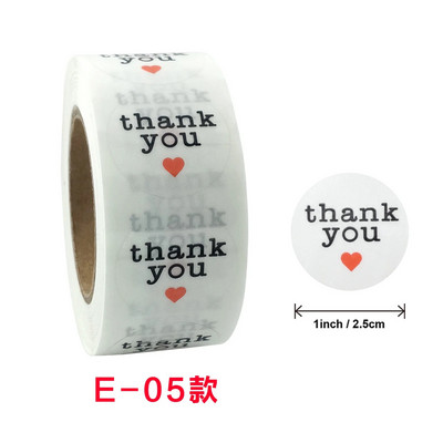 100–500 vnt. 1 colio dovanų permatomas sandariklis padėkos lipdukai dizaino iškarpų albumų festivalio gimtadienio dekoracijų etiketės