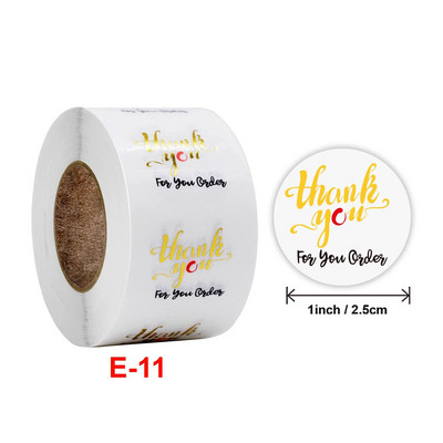 100–500 vnt. 1 colio dovanų permatomas sandariklis padėkos lipdukai dizaino iškarpų albumų festivalio gimtadienio dekoracijų etiketės