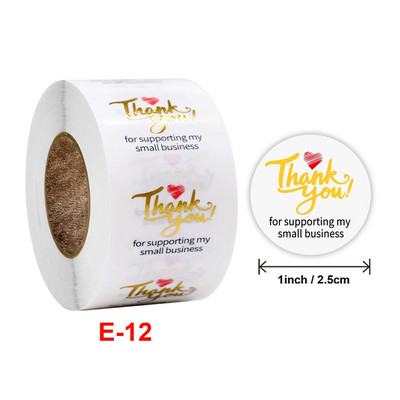 100–500 vnt. 1 colio dovanų permatomas sandariklis padėkos lipdukai dizaino iškarpų albumų festivalio gimtadienio dekoracijų etiketės