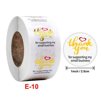 100–500 vnt. 1 colio dovanų permatomas sandariklis padėkos lipdukai dizaino iškarpų albumų festivalio gimtadienio dekoracijų etiketės