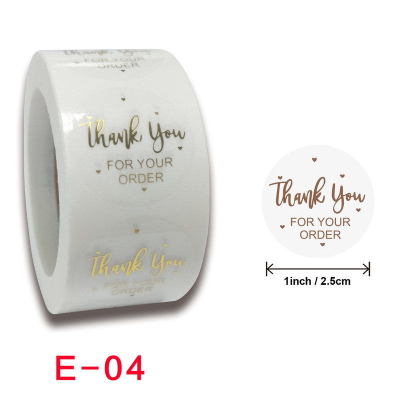 100–500 vnt. 1 colio dovanų permatomas sandariklis padėkos lipdukai dizaino iškarpų albumų festivalio gimtadienio dekoracijų etiketės