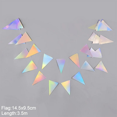 Lazerinis sidabrinis popierinis žvaigždės girliandos reklamjuostė su gimtadieniu dekoracija mergaitei berniukui kūdikių dušas Vestuvės Kalėdų pakabinimas ant sienos