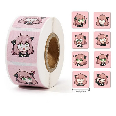 Mieli lipdukai 100-500 vnt. Gyvūnų padėkos lipdukai Triušis dramblys Dovana Dekoras Antspaudų etiketės Vaikų apdovanojimų dienoraščio iškarpų knygelė Kanceliarinės prekės