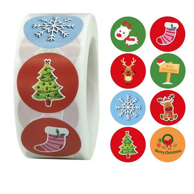 50-500 τεμ. Κινούμενα σχέδια Merry Christmas Tree Label παιδικά αυτοκόλλητα για συσκευασία δώρου Συσκευασία Φεστιβάλ Πάρτι ψησίματος Αυτοκόλλητα με σφραγίδες