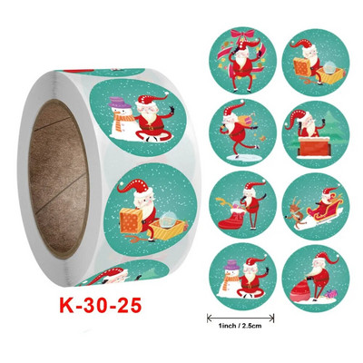 50-500 vnt Animacinių filmų linksmų Kalėdų eglutės lipdukai vaikams dovanų pakavimo šventės vakarėlio kepimo popieriaus antspaudų lipdukai