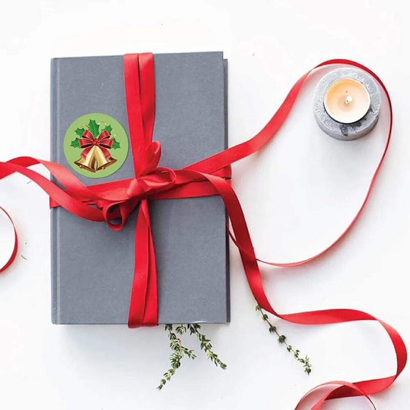 50-500 vnt Animacinių filmų linksmų Kalėdų eglutės lipdukai vaikams dovanų pakavimo šventės vakarėlio kepimo popieriaus antspaudų lipdukai