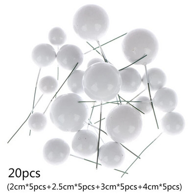 20 vnt. torto viršelis auksinis sidabrinis rutulys su gimtadieniu.