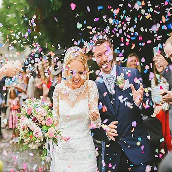 1000 τμχ/τσάντα χαρτί 1cm Confetti Mix Color για διακόσμηση πάρτι γενεθλίων γάμου στρογγυλό Χαρτομάντηλο για διάφανα μπαλόνια