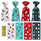 25/50 vnt Kalėdų dovanų maišelis Saldainių krepšys 2023 Linksmų Kalėdų papuošimas namams Kalėdų Kalėdos Navidad Noel Naujųjų Metų pakavimo maišeliai