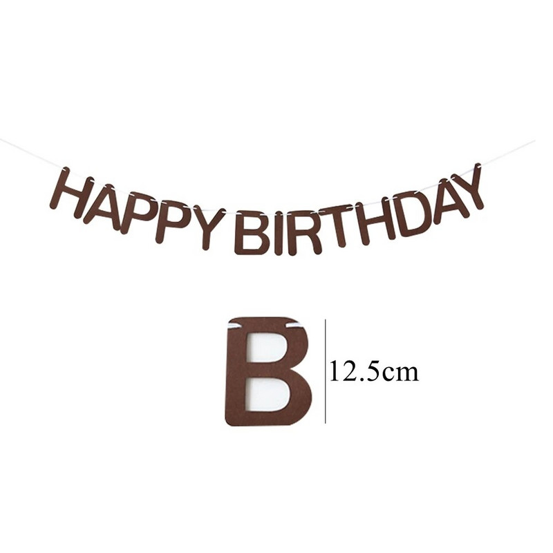 1 rinkinys 2,5 mln. mielas meškiuko girliandos dėžutės su gimtadieniu reklamjuostės vaikams Meškiuko tematikos gimtadienio vakarėlio dekoravimo reikmenys Kambario dekoras