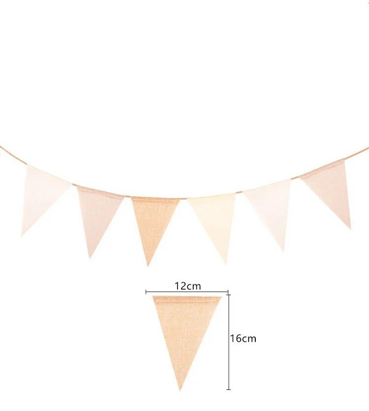 Vaikų pirmojo gimtadienio skalbiniai Khali reklamjuostės Vestuvių Kavos kremo vimpelų dekoravimas Kūdikių dušo audeklo girlianda