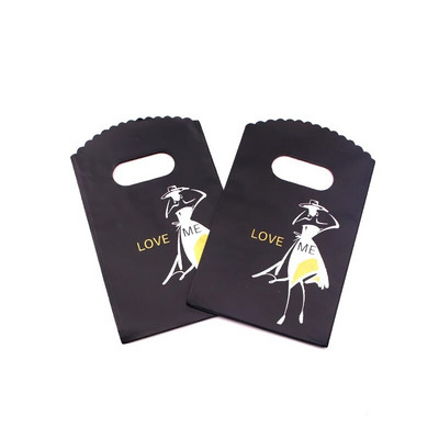 50 vnt. / Lot 9x15cm Maži plastikiniai maišeliai Kelių dizaino dovanų maišelių maišeliai Apyrankės Charms Papuošalų pakavimo maišeliai su rankenomis