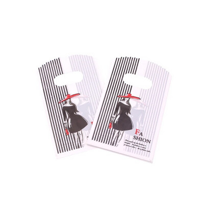 50 vnt. / Lot 9x15cm Maži plastikiniai maišeliai Kelių dizaino dovanų maišelių maišeliai Apyrankės Charms Papuošalų pakavimo maišeliai su rankenomis