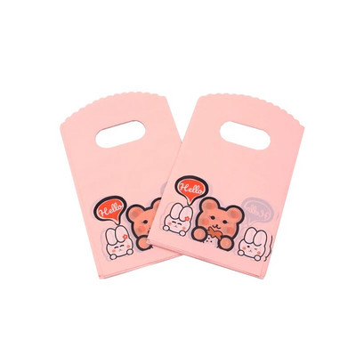 50 vnt. / Lot 9x15cm Maži plastikiniai maišeliai Kelių dizaino dovanų maišelių maišeliai Apyrankės Charms Papuošalų pakavimo maišeliai su rankenomis