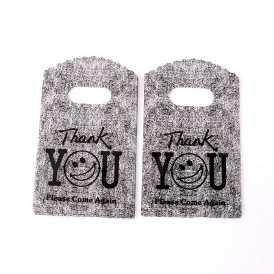 50 vnt. / partijos kelių modelių mažas plastikinis maišelis 9x15 cm butiko dovanų maišelis su rankenomis Gražūs žavesiai Auskarai Papuošalų pakavimo maišeliai