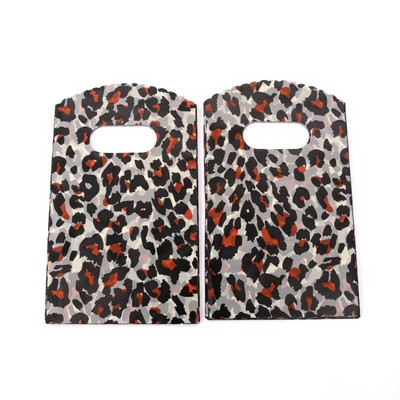 50 vnt. / partijos kelių modelių mažas plastikinis maišelis 9x15 cm butiko dovanų maišelis su rankenomis Gražūs žavesiai Auskarai Papuošalų pakavimo maišeliai