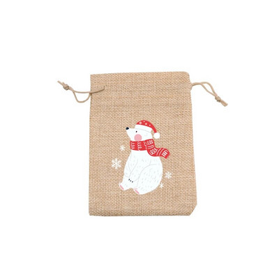 5 vnt. / partija natūralaus džiuto maišeliai 10x14 13x18 cm kalėdiniai raištelių maišeliai dovanų maišeliai Gražūs saldainių apyrankės papuošalų pakavimo maišeliai