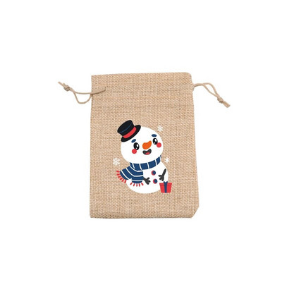 5 vnt. / partija natūralaus džiuto maišeliai 10x14 13x18 cm kalėdiniai raištelių maišeliai dovanų maišeliai Gražūs saldainių apyrankės papuošalų pakavimo maišeliai