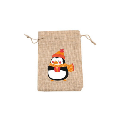 5 vnt. / partija natūralaus džiuto maišeliai 10x14 13x18 cm kalėdiniai raištelių maišeliai dovanų maišeliai Gražūs saldainių apyrankės papuošalų pakavimo maišeliai