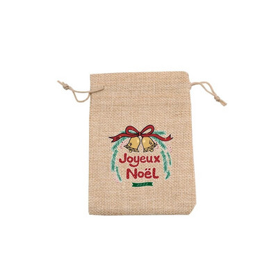5 vnt. / partija natūralaus džiuto maišeliai 10x14 13x18 cm kalėdiniai raištelių maišeliai dovanų maišeliai Gražūs saldainių apyrankės papuošalų pakavimo maišeliai