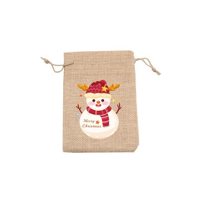 5 vnt. / partija natūralaus džiuto maišeliai 10x14 13x18 cm kalėdiniai raištelių maišeliai dovanų maišeliai Gražūs saldainių apyrankės papuošalų pakavimo maišeliai