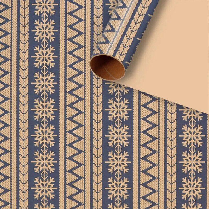 5vnt.50*76cm Kalėdų dovanų vyniojamasis popierius Elk Snowman Dekoratyvinis kraftpopierius Origami vyniojamasis popierius mišrus atsitiktinis