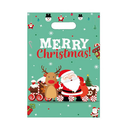 10 vnt Kalėdų dovanų maišelis Kalėdų Senelis Sniego senelis Briedis Saldainių sausainių krepšys Kalėdų vakarėlio reikmenys namams Naujųjų metų pakavimo maišelis