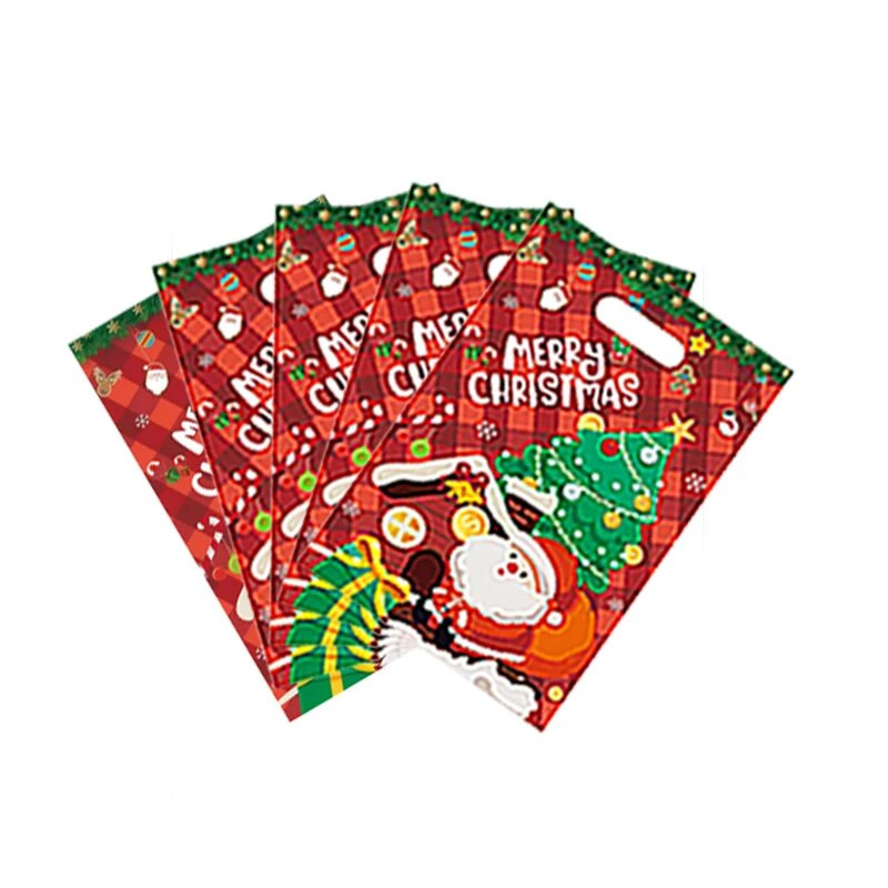 10 vnt Kalėdų dovanų maišelis Kalėdų Senelis Sniego senelis Briedis Saldainių sausainių krepšys Kalėdų vakarėlio reikmenys namams Naujųjų metų pakavimo maišelis