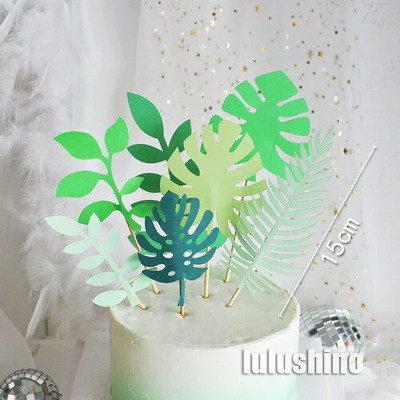 Torto viršus INS Style Kepimas Tortų dekoravimas Paprasti aukso lapų akriliniai įdėklai Mori vėžlys nugaros lapų rožių įdėklas