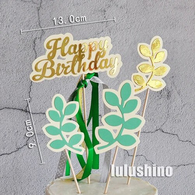 Torto viršus INS Style Kepimas Tortų dekoravimas Paprasti aukso lapų akriliniai įdėklai Mori vėžlys nugaros lapų rožių įdėklas