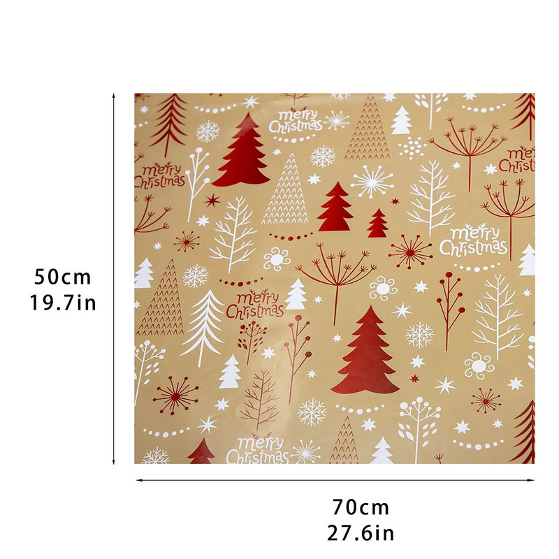 Kalėdų Dovanų Pakavimo Dovanų Spalvoto Popieriaus Pakavimo Popieriaus Papuošimas 50x70cm