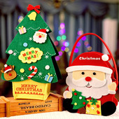 Kalėdų dovanos saldainių krepšys pliušinis Kalėdų Senelis Sniego senelis Briedis Obuolys Naujųjų metų karnavalinis vakarėlis Vaikų puošmena