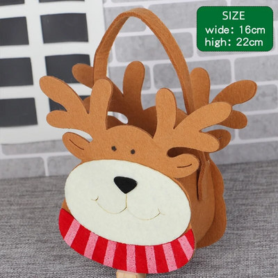 Kalėdų dovanos saldainių krepšys pliušinis Kalėdų Senelis Sniego senelis Briedis Obuolys Naujųjų metų karnavalinis vakarėlis Vaikų puošmena