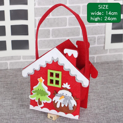 Kalėdų dovanos saldainių krepšys pliušinis Kalėdų Senelis Sniego senelis Briedis Obuolys Naujųjų metų karnavalinis vakarėlis Vaikų puošmena