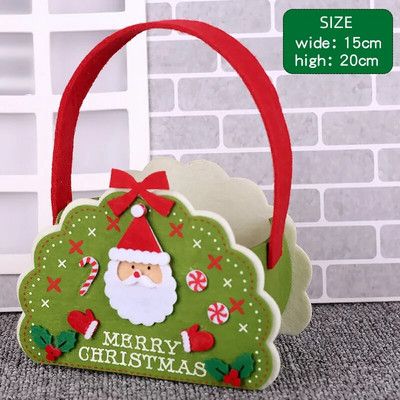 Kalėdų dovanos saldainių krepšys pliušinis Kalėdų Senelis Sniego senelis Briedis Obuolys Naujųjų metų karnavalinis vakarėlis Vaikų puošmena
